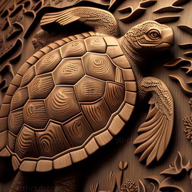 3D model st Harriet turtle famous animal (STL)